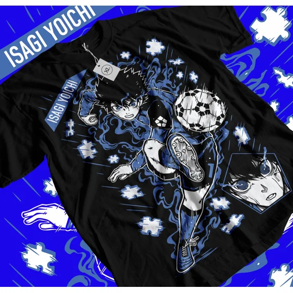 RARE Yoichi Isagi Blue lock anime gift shirt,Meguru Bachira,Kunigami,Rin Itoshi,Nagi