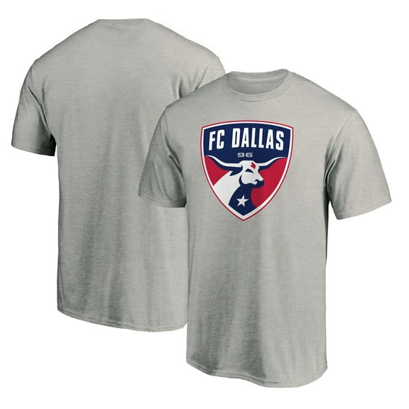 Men's Heathered Gray FC Dallas Logo T-Shirt