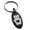 Black, variant on Stainless Steel Teddy Bear Love Engraved Small Oval Charm Keychain Keyring