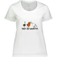 thumbnail image 3 of Inktastic Thanksgiving Turducken Rumors 'They do What?' Women's Plus Size T-Shirt, 3 of 5
