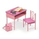 Photo 1 of Badger Basket Back-To-School Doll Desk and Chair with Accessories - Fits American Girl, My Life As & Most 18 inch Dolls