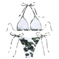 thumbnail image 5 of BOOMNY Womens Bikini Sets 2 Peice Swimsuit For Women Camouflage Swimwear Spaghetti Straps Low Rise Cozy Soft Bathing Suits, 5 of 6