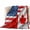 Red, variant on American Flag Quilted Comforters Cooling Blanket Full Size, Golf Ball Pole Vintage Board Cold Comfort for Hot Sleepers Lightweight Air Conditioning Quilt Blanket for Bed
