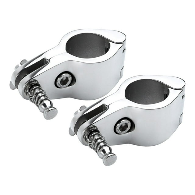 MYG 2 Pcs Boat Bimini Top Fitting Hinged Jaw Slide Marine Rail Mount Hardware