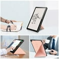 thumbnail image 3 of Allytech Slim Case for Lenovo Tab M10 10.1" Tablet Case 3rd Generation Model TB-328F, Ultra Thin Lightweight Auto Sleep Wake Protective Folding Kickstand Smart Cover Folio Flip Anti-scratch - Rosegold, 3 of 8