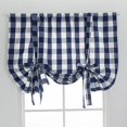 thumbnail image 4 of CHOK Stores à Nouer pour Fenêtre Style Ferme à Carreaux Buffalo Vichy Ajustés sur Mesure - Couleurs Assorties, 4 of 9
