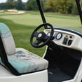 thumbnail image 4 of Yuyamidu Sea Turtle Golfcart Seat Covers Beach Bench Cover Backrest Cover for Golf Cart Breathable Fabric Seat Cover for 2 Person Seats Club Cars, 4 of 7