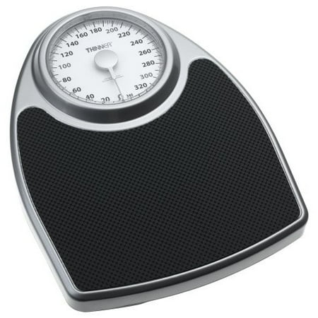 Conair Thinner Th100s Mechanical Medical Scale 350 Lb - Black, Silver