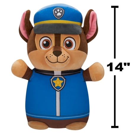 Squishmallows HugMees Paw Patrol Chase 14 Plush – Ultra-Soft Official Toddler Toy