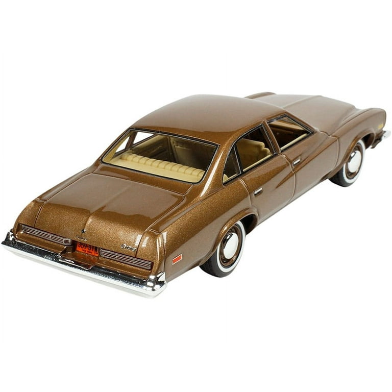 Miniature Voiture GLM Models 1/43 Chrysler Newport 1974 Marron, Résine, Collection Limitée