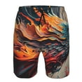 thumbnail image 3 of Logiee Dynamic Fire Bird Art Print Mens Swim Trunks Quick Dry Board Shorts,Breathable Hawaii Beach Shorts Swimwear Bathing Suits-XX-Large, 3 of 6