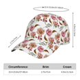thumbnail image 2 of Balery Rose Flowers Gorra de béisbol de tamaño ajustable para correr, entrenar y actividades al aire libre. Gorra de papá para todas las estaciones., 2 of 6