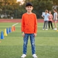 thumbnail image 3 of Abcomgle Boys Long Sleeve Tops 10-12 Casual 3D Print Crewneck Shirts for Kids Boys Fall Basic Boys Tops Cotton Boys Shirts, 3 of 6