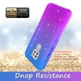thumbnail image 4 of Moto G Power 2021 Case, Rosebono Hybrid Glitter Sparkle Transparent Colorful Gradient TPU Skin Cover 360 Protection Case For Motorola Moto G Power 2021 (Blue/Purple), 4 of 4