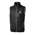 thumbnail image 2 of Men's Cutter & Buck  Black Cleveland Browns Big & Tall Rainier PrimaLoft- Eco Insulated Full-Zip Puffer Vest, 2 of 3