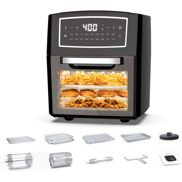 CalmDo Air Fryer Oven, 12.7QT/12L Air Fryer Toaster Oven Combo for