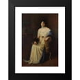 thumbnail image 2 of Ernesto de la Cárcova 18x24 Black Modern Framed Museum Art Print Titled - Portrait of the Author's Wife (1914), 2 of 5
