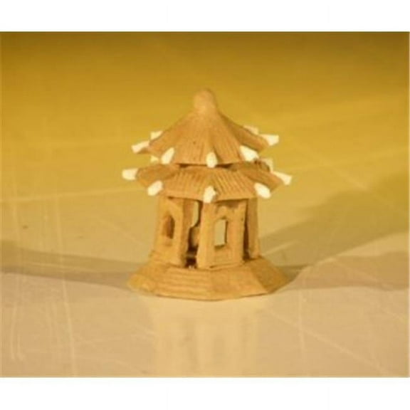 Bonsai Boy c1277 1.5 in. Miniature Ceramic Pavilion Figurine