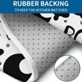 thumbnail image 4 of Black and White Halloween Doodle Pattern Bathroom Rugs Sets 3 Piece,Toilet Cover Set,Absorbent Non Slip Bathroom Mats Sets with U-Shaped Contour Rug Toilet Rug Set, 4 of 5