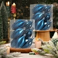 thumbnail image 4 of hulanddfd Christmas Tree Ornaments - Set of 12pcs Blue Shatterproof Hanging Painting Balls 14.5cm/5.7" Christmas Balls Decorations for Xmas Tree and Holiday Wedding Party, 4 of 6