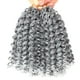 thumbnail image 1 of Boho Jamaican Bounce Crochet Hair-4 paquetes oferta 8 pulgadas Jumpy Wand pelo de ganchillo rizado para mujeres negras (Boho 8 pulgadas (paquete de 4) gris #), 1 of 1