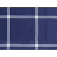 thumbnail image 2 of Truly Soft Printed Windowpane White and Navy Polyester 4-Piece King Sheet Set, geometric themed, for Men and Women, OEKO-TEX Certified Confidence, 2 of 6