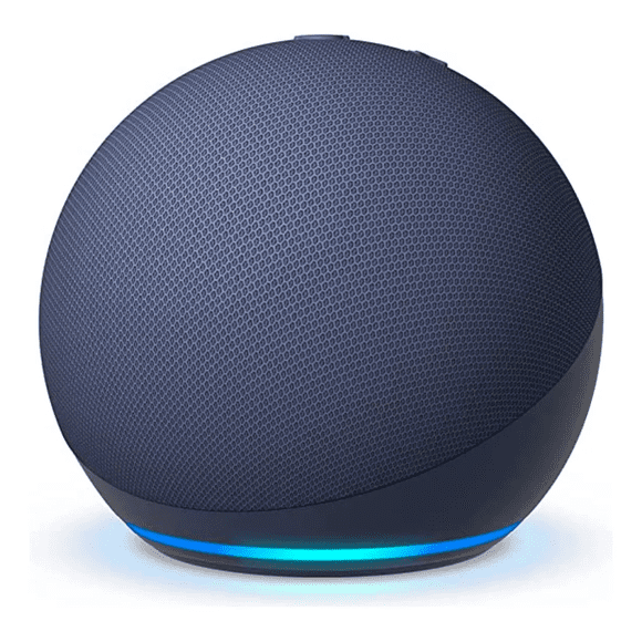 Asistente Virtual Alexa Echo Dot 5ta Gen Con Reloj Color Azul