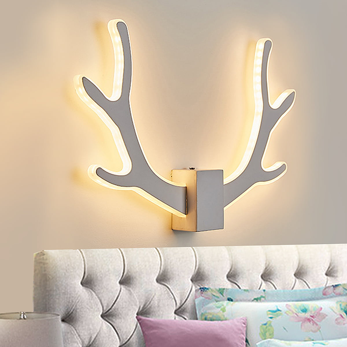 Modern Music Notes Shape Wall Lamps Living Room Bedroom Bedside LED Lampshade 