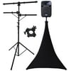 Rockville RVLS1 Lighting Tree Light Stand + Scrim Werks SWLTPSBLK Black Cover