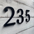 thumbnail image 2 of HASWARE 4 inch (10 cm) Metal House Number Apartment Door Numbers Mailbox Address Sign with 2 Screws, Zinc Alloy (#6, Black), 2 of 7