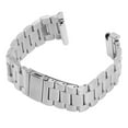 thumbnail image 1 of Replacement Watch Strap, Metal Watch Strap Double Push Button  For Business Black,Silver, 1 of 8