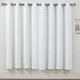 thumbnail image 2 of VCNY Home Neil White Solid Grommet Blackout Curtain Panel, 52" x 63", 2 of 5