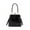 Black, variant on Darzheoy Retro Handbag for Women - Leather Shoulder Bag Evening Clutch Crossbody Purse with Kiss Lock
