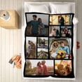 thumbnail image 5 of AISENIN Personalized Picture Blankets for Christmas Couples Gifts, Custom Photo Blanket for Mom Dad Daughter Son Kids Gifts Customized Throw Blanket with Photos Collage, 5 of 5