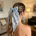 thumbnail image 5 of EGNMCR Sequined Bow Hair Clip Back Of Head Ribbon Spring Clip Style Hair Accessory For Women Sequin bow clip, 5 of 5