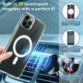 thumbnail image 5 of Transparent Clear Case for Apple iPhone 11 Pro Clear Magnetic Case, [Yellow Resistant] Slim Fit Shockproof Transparent Crystal Clear Magnetic Clear Case for Apple iPhone 11 Pro, 5 of 7