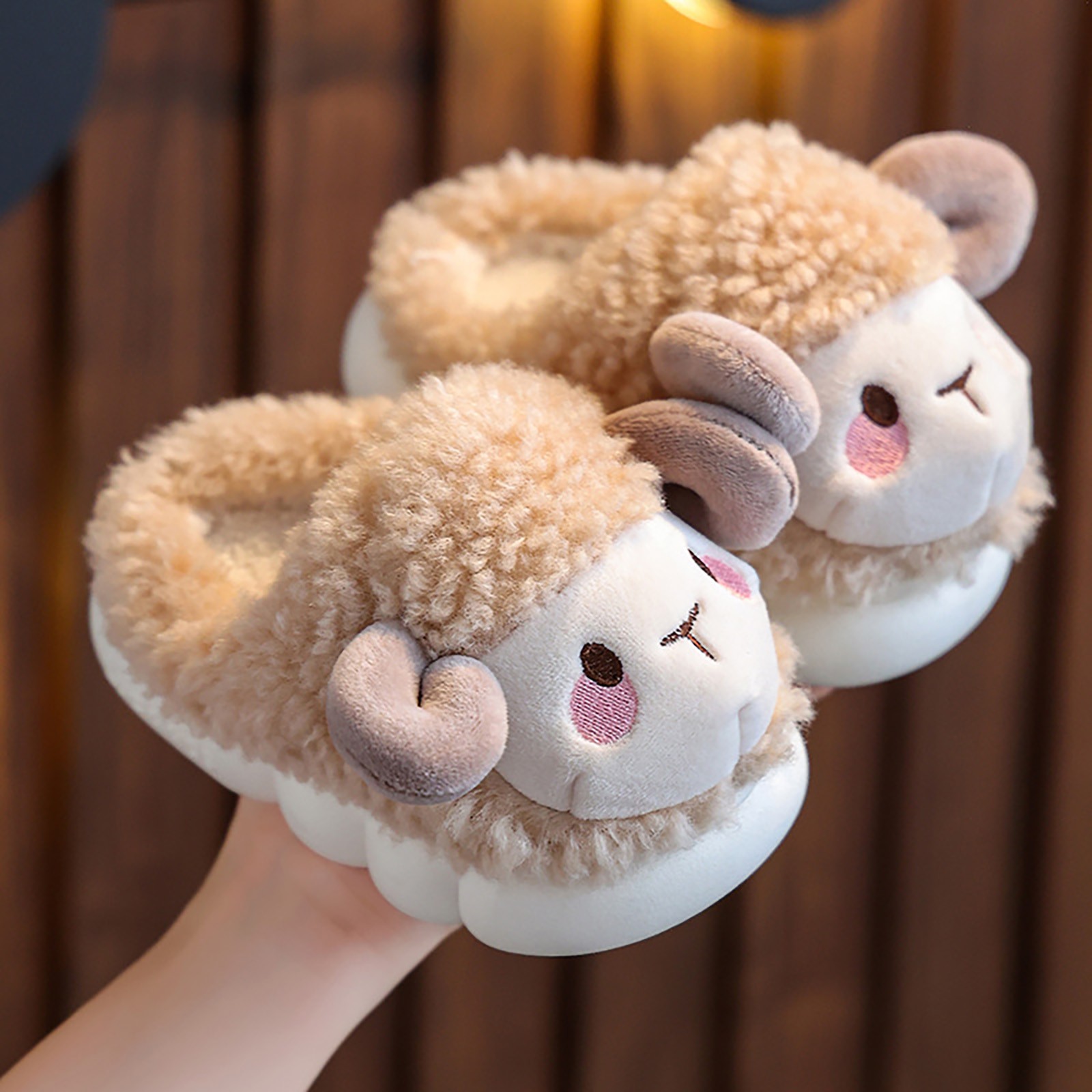 Fuzzy slippers for girls deals