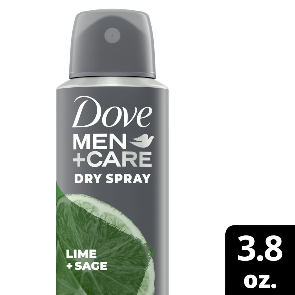 Dove Men+Care Antiperspirant Dry Spray Lime + Sage 3.8 Oz. Walmart