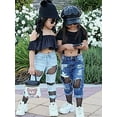 thumbnail image 2 of Kids Baby Girls Rhinestone Fishnet Stockings Children Girl Mesh Pantyhose Hollow Out Tights Fashion Girl Stockings, 2 of 10