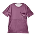 thumbnail image 4 of Gelikeya Womens Short Sleeve Nursing Tank Tops for Breastfeeding with Hidden Zippers Loose Fit Maternity Shirts Purple, Size S, 4 of 4