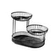 thumbnail image 2 of Centro de mesa con cesta de frutas de 3 capas, soporte para frutas, para almacenar verduras y pan Negro, 2 of 8