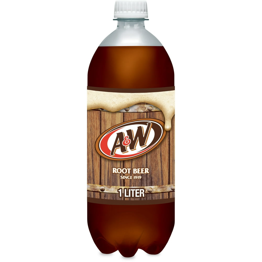 A&W Root Beer Soda, 1 L bottle
