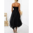 thumbnail image 4 of GXFC Women Wedding Dresses Strapless Tulle Midi Cocktail Dress for Guest, 4 of 7