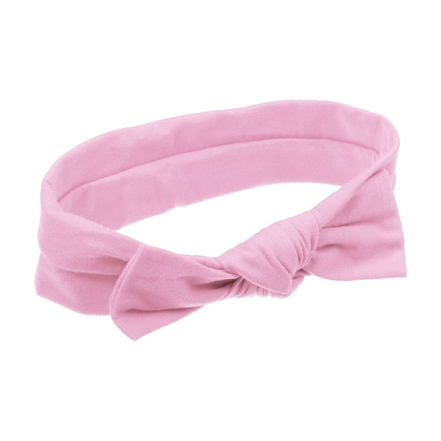 Diadema con lazo, banda para el cabello de algodón lindo a la moda para adolescente, rosa, 73 pulgadas