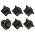 thumbnail image 1 of Extremos de barra de cortina Uxcell, 6 piezas de tapa de cabeza de barra de cortina de plástico para decoración de ventanas modernas en casa u oficina, negro, 1 of 6