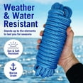 thumbnail image 7 of Dock Lines Boat Ropes for Docking 1/2" Line Braided Mooring Marine Rope 25FT Nylon Rope Boat Dock Lines for Docking Boat Lines Boating Rope Braided Blue 2 Pk, 7 of 7