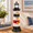Black, variant on Black 23" Solar Wrought Iron Garden Lighthouse Statue Outdoor Yard Decor