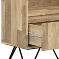 thumbnail image 5 of Simpli Home Hunter SOLID MANGO WOOD and Metal 64 inch x 24 inch Rectangle Modern Industrial Tall Bookcase in Natural, 5 of 11
