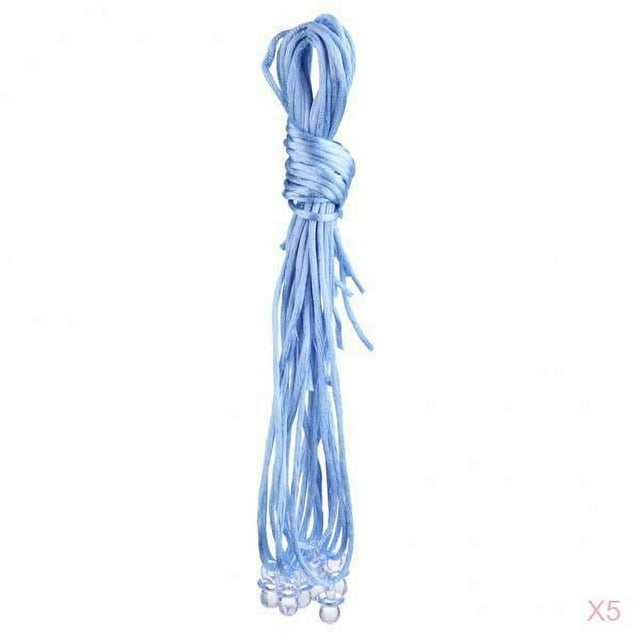 50 Piezas Mini Mordedor Collar Premio Juguete Baby Shower Favores de Color Azul Ligero