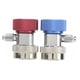 thumbnail image 2 of 2 piezas de acoplador rápido de alta y baja presión para manómetro de colector de aire acondicionado R134A, adaptador de latón, accesorio de aire acondicionado, 2 of 14